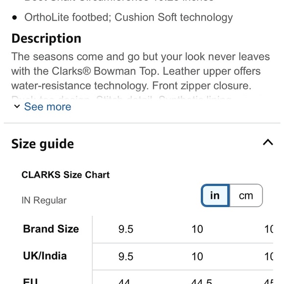 CLARKS Men's Bowman Top Ankle Boot Waterproof Shoes - Picture 8 of 8